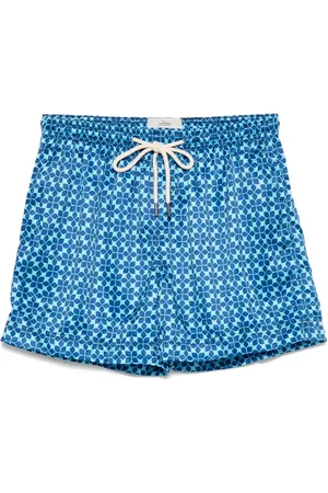 PENINSULA SWIMWEAR Geometric-print swim shorts