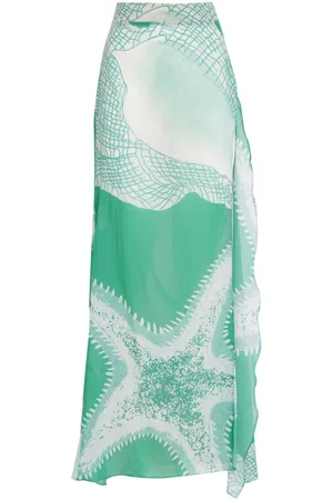 AMIR SLAMA X Jade Jade starfish-print beach skirt
