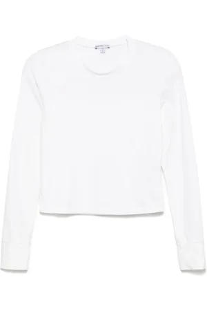 James Perse Cropped long-sleeved T-shirt