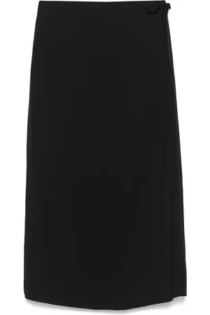 THEORY Wrap midi skirt