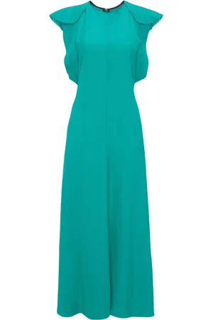 Victoria Beckham Folded cap-sleeve midi dress