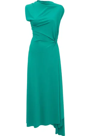 Victoria Beckham Draped asymmetric midi dress