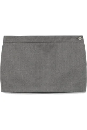 WARDROBE.NYC Dart-detail mini skirt