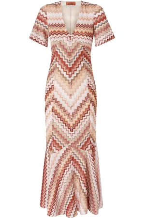 Missoni Serrated zigzag-pattern maxi dress