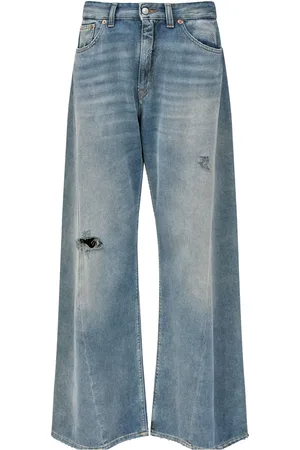 Maison Margiela Distressed wide-leg jeans