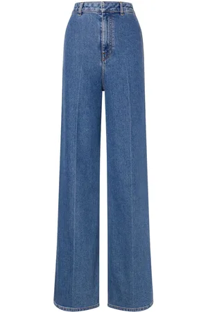 Serafini Stretch-cotton wide-leg jeans