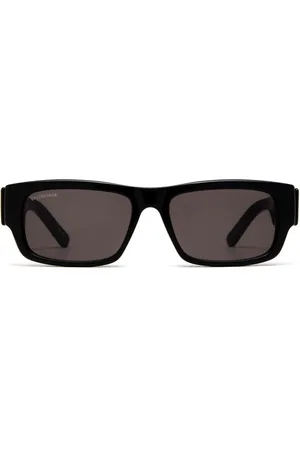 Balenciaga Logo-arm slim sunglasses