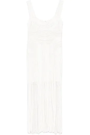 Simkhai Fringed midi skirt