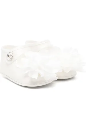 MONNALISA Floral-appliqué pre-walkers