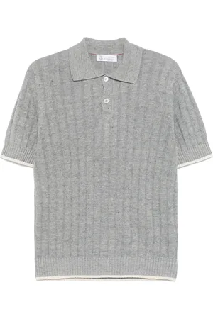 Brunello Cucinelli Contrast-trim polo shirt