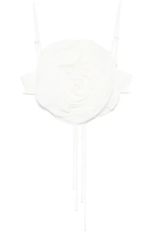 BLUMARINE Floral-appliqué top