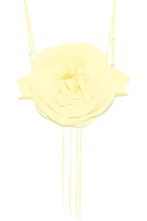 BLUMARINE Floral-appliqué top