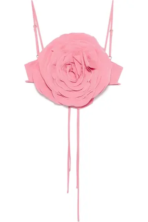 BLUMARINE Floral-appliqué top