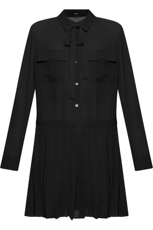 THEORY Pleated shirt dress