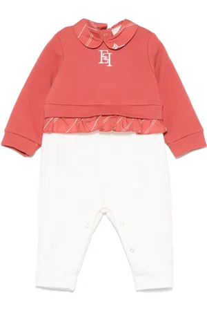 Elisabetta Franchi Logo-embroidered romper