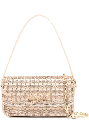 Self-Portrait Crystal-embellished shoulder bag