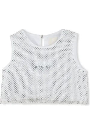 Givenchy Rhinestone-embellished mesh top