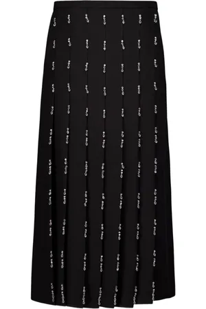 Gucci Crystal-embellished pleated skirt