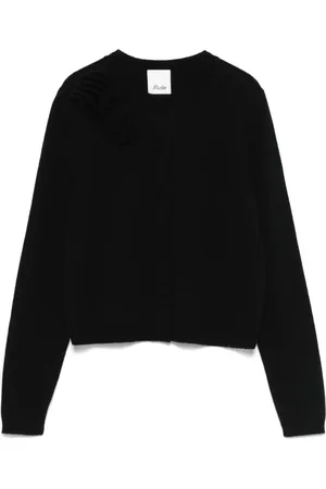 Allude Floral-appliqué cardigan