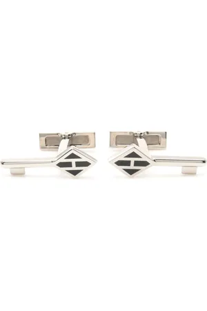 Hermès 2020s logo-engraved cufflinks