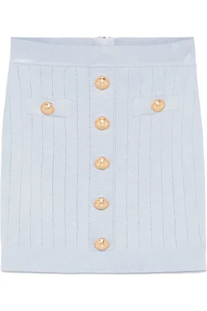 Balmain Coin-buttons detailed mini skirt
