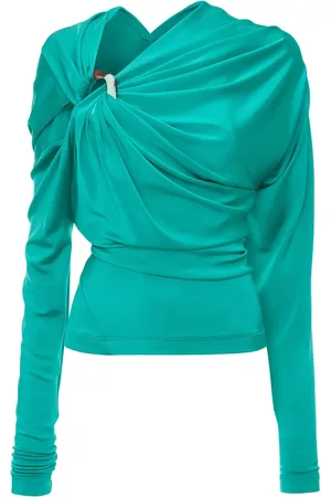 Victoria Beckham Long-sleeve draped blouse