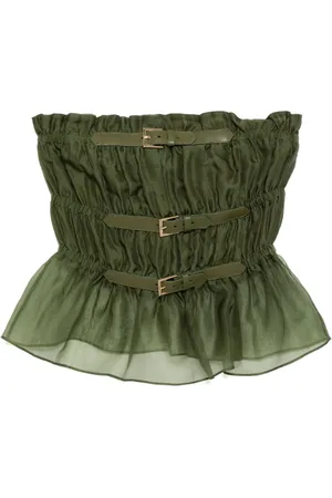 Cynthia Rowley Buckle-up organza top