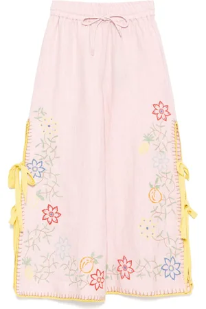 ALÉMAIS Olivia embroidered pants