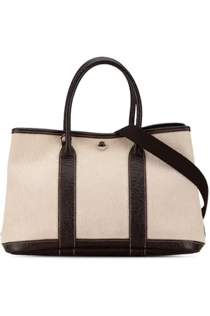 Hermès 2005 Toile Garden Party 30 satchel