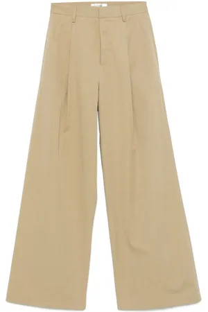 Frame Pleated wide-leg trousers