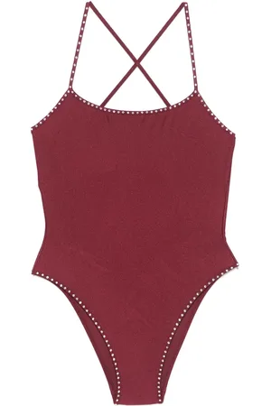 Oseree Crystal-detail swimsuit