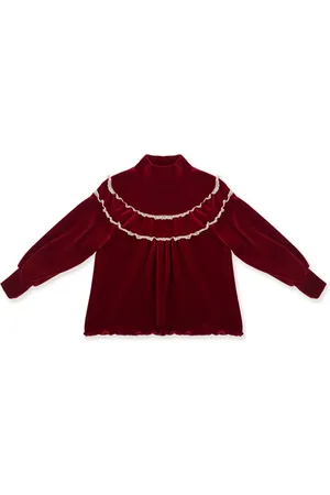 LA STUPENDERIA Velour blouse