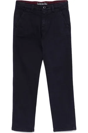 Guess Logo-embroidered chinos