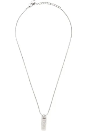Dior 2000s logo-pendant necklace
