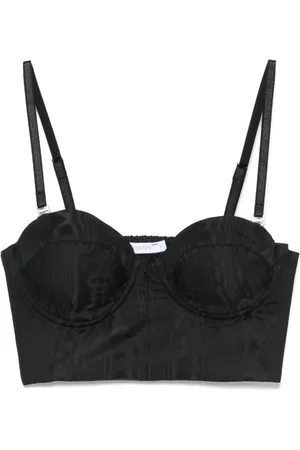 Patrizia Pepe Patterned-jacquard bustier top