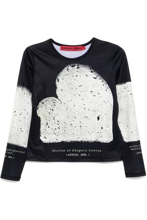 Chopova Lowena Ooh la la loaf fitted jersey top