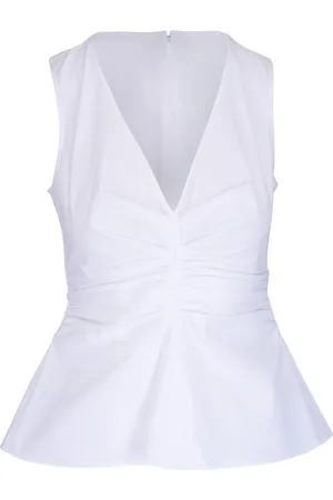 VERONICA BEARD Peplum-hem tank top