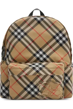 Burberry Small check-print backpack