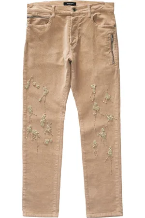 UNDERCOVER Bead-detailing slim-fit trousers