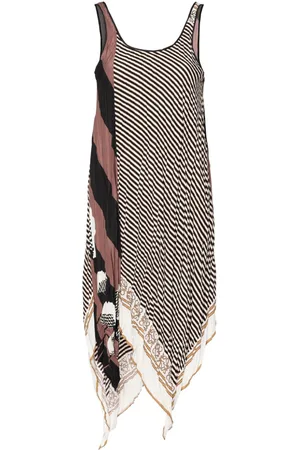 Loewe Printed crinkled midi dress