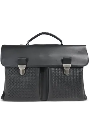 Bottega Veneta 1990-2000s Intrecciato briefcase