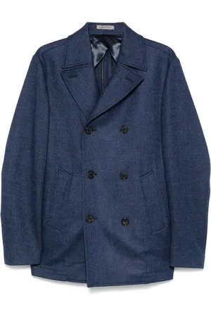 corneliani Striped peacoat