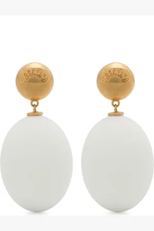 Moschino Egg-pendant earrings
