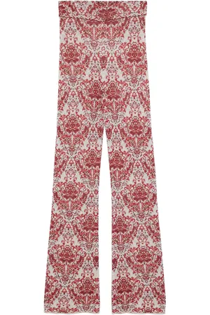 Paco rabanne Paisley jacquard slim trousers