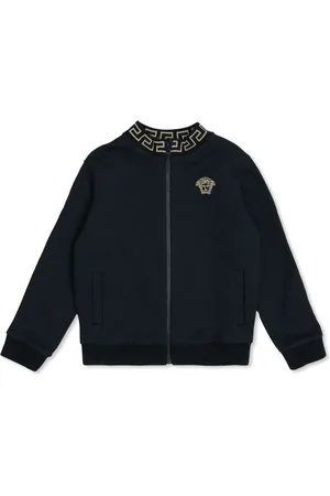 VERSACE Medusa-embroidery cardigan