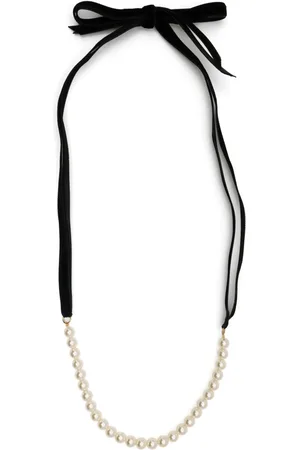 Jennifer Behr Pearl ribbon necklace