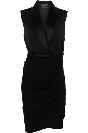 Lanvin 2010s V-neck midi dress
