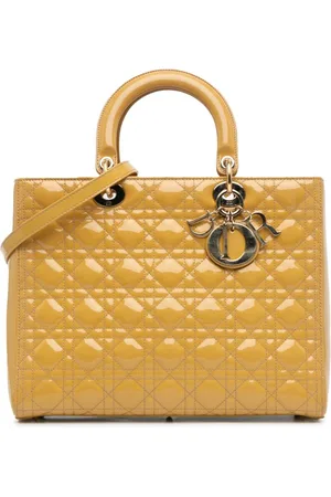 Dior 2013 Large Patent Cannage Lady Dior satchel