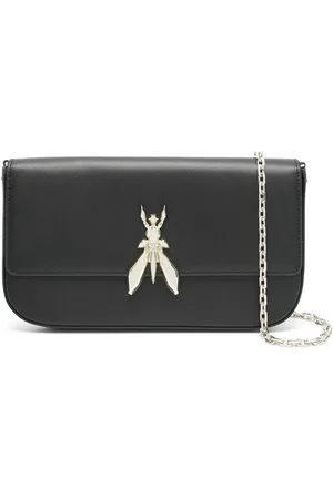 Patrizia Pepe Fly leather clutch bag