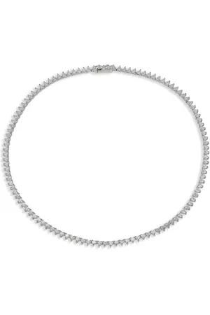 Anabela Chan 18kt white gold Petite Eternity Heart necklace